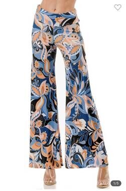 NEW ARIELLA palazzo wide leg pants in multi